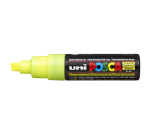 Marqueur peinture Posca PC8K Large biseau jaune fluo
