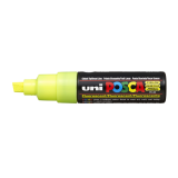 Verfstift Posca PC8K breed schuin fluor geel