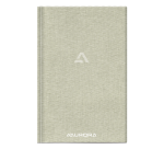 Aurora A5 liniertes Notizbuch 192 Seiten 80g Leinen grau