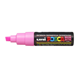 Verfstift Posca PC8K breed schuin fluor roze