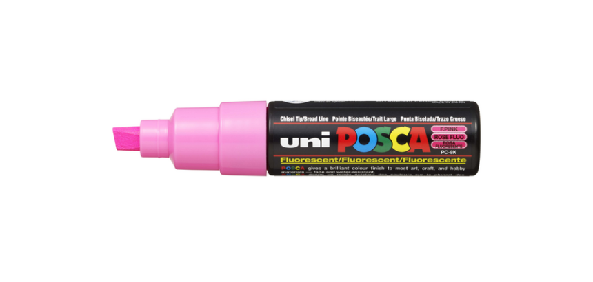 Posca Lackmarker PC8K Groß Schräg Rosa Neon