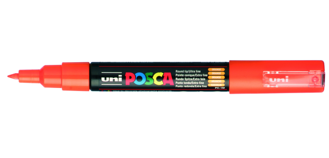 Marqueur peinture Posca PC1MC Extra Fin orange