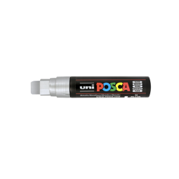 Verfstift Posca PC17K extra breed rechthoek zilver