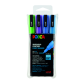 Verfstift Posca PC3M fijn glitter koel assorti set à 4 stuks