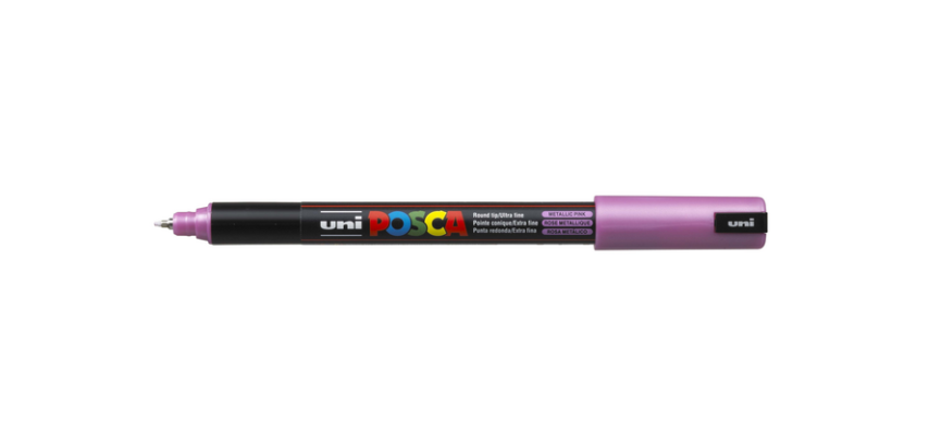 Posca Farbmarker PC1MR Extra Fein Metallisch Rosa