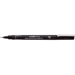 Fineliner Uni-Ball Pin biseau 1mm noir