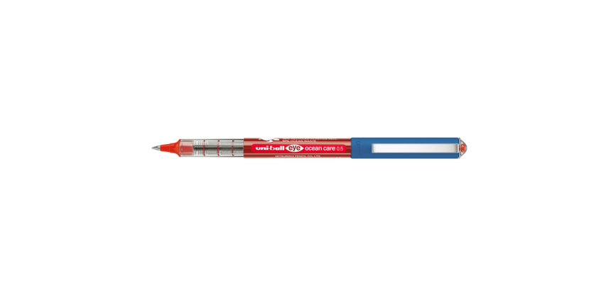 Roller Uni-Ball Eye Ocean Care Fin rouge