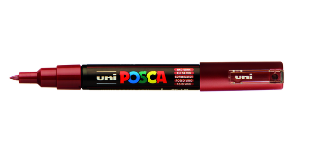 Marqueur peinture Posca PC1MC Extra Fin lie de vin
