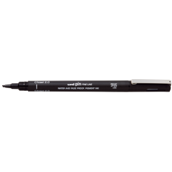 Fineliner Uni-Ball Pin biseau 2mm noir