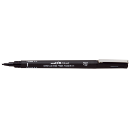 Fineliner Uni-Ball Pin biseau 2mm noir