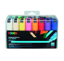 Marqueur peinture Posca PC8K Large biseau assorti set 16 pièces