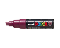 Marqueur peinture Posca PC8K Large biseau lie de vin