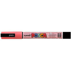 Verfstift Posca PC3M fijn glitter rood