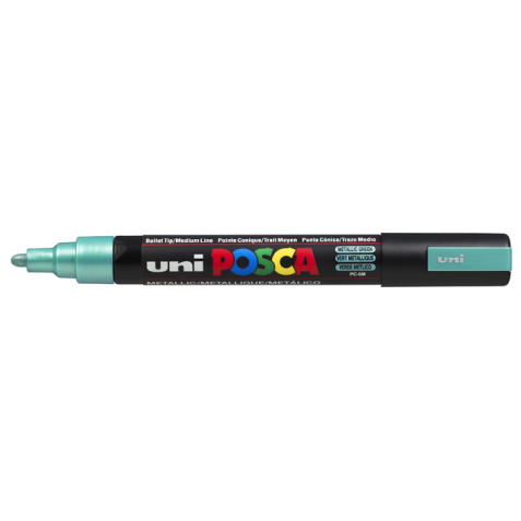 Verfstift Posca PC5M medium metallic groen