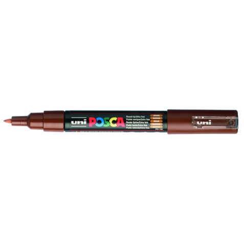 Marqueur peinture Posca PC1MC Extra Fin marron