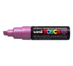 Marqueur peinture Posca PC8K Large biseau rose métal