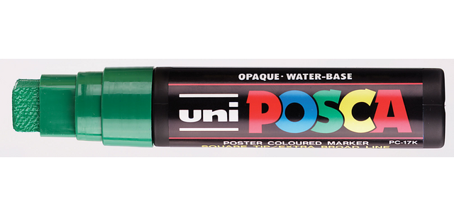 Posca Farbmarker PC17K Extra Groß rechteckig Dunkelgrün