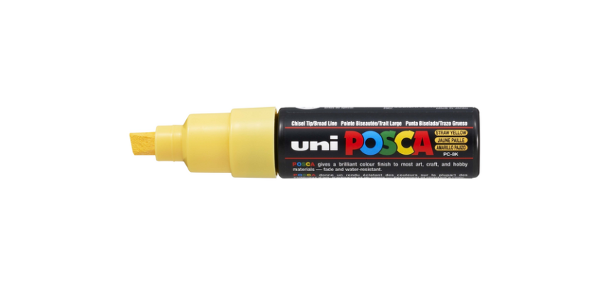 Paintmarker Uni POSCA PC8K breed schuin strogl