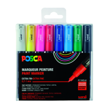 Marqueur peinture Posca PC1MC Extra Fin assorti set 8 pièces