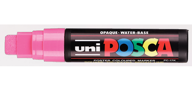 Posca PC17K Extra Large Rectangular Pink Paint Marker