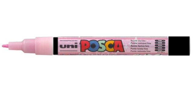 Glitter Pink Fine Posca Paint Marker PC3M