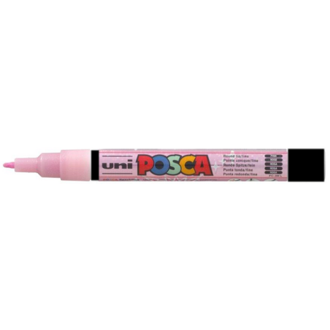 Verfstift Posca PC3M fijn glitter roze