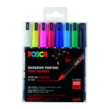 Marqueur peinture Posca PC1MR Extra Fin assorti set 8 pièces