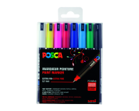 Marqueur peinture Posca PC1MR Extra Fin assorti set 8 pièces