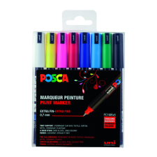 Marqueur peinture Posca PC1MR Extra Fin assorti set 8 pièces