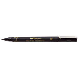 Fineliner uni-Ball Pin Brush EF noir