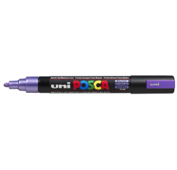 Marqueur peinture Posca PC5M Medium violet métal