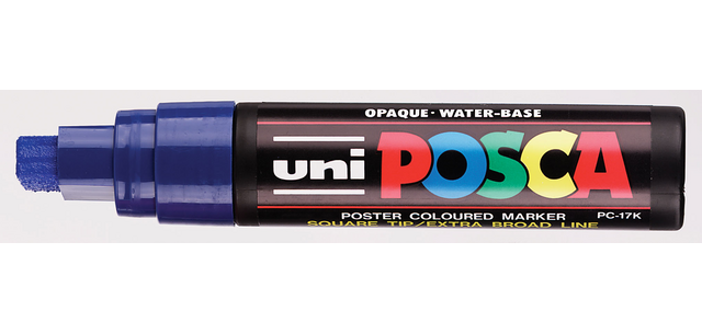 Weißer Pigment-Tintenmalstift mit wasserbasierter Tinte und extragroßer Spitze PC17K BL