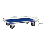 Transportkar BRASQ zonder duwbeugel 300kg