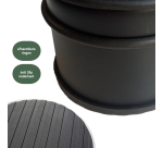 BRASQ door stopper with black rubber ring