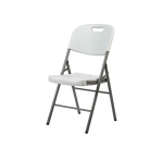 BRASQ FC200 white-stainless steel folding chair