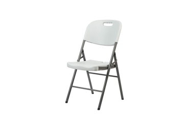 Chaise pliante BRASQ FC200 blanc-inox