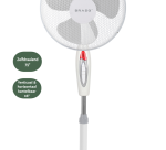 Ventilateur sur pied BRASQ F300 Ø 40cm blanc
