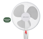 Ventilateur sur pied BRASQ F300 Ø 40cm blanc