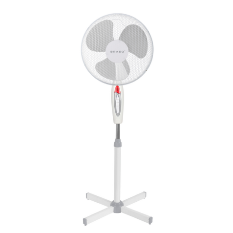 Ventilateur sur pied BRASQ F300 Ø 40cm blanc