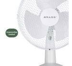 Ventilateur de table BRASQ F400 Ø 30cm blanc
