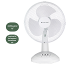 Ventilateur de table BRASQ F400 Ø 30cm blanc