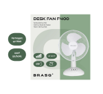 Ventilateur de table BRASQ F400 Ø 30cm blanc
