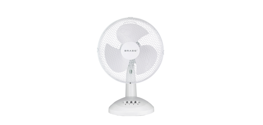 Ventilateur de table BRASQ F400 Ø 30cm blanc