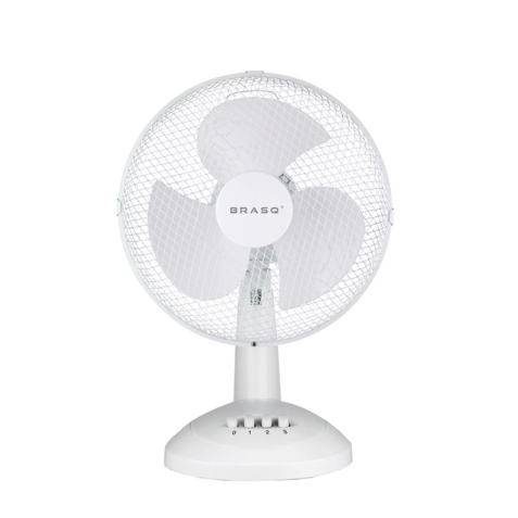 Ventilateur de table BRASQ F400 Ø 30cm blanc