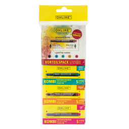 Cartouche d'encre Online Combi assorti blister 5 boîtes x 5pièces