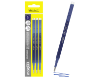 Recharge stylo gel Online Magixx 0,7mm bleu blister 3 pièces