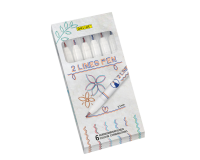 Fineliner Online 2 pointes assorti boîte 6 pièces