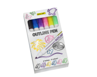 Feutre Online Outline assorti boîte 6 couleurs