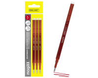 Recharge stylo gel Online Magixx 0,7mm rouge blister 3 pièces