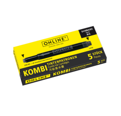 Inktpatroon Online Kombi zwart doos à 5 stuks